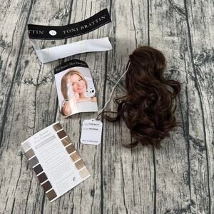 NWT Toni Brattin Clip-On Extensions Pony Wavy HF 114 - Medium Brown